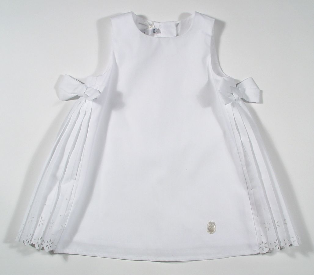 White Cotton Dresses For Girls